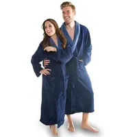 CELINATEX Nevada Bademantel Damen Herren XL dunkel blau mittel