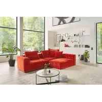 KAWOLA Sofa SEPHI Modulsofa 2 Cord Vintage rot