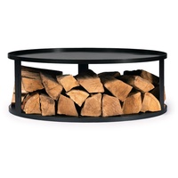 Cookking Stahl-Feuerschalenbasis mit Holzlager 82cm