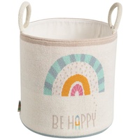 Howa Aufbewahrungskorb "be happy“ Kinder Kinderzimmer Spielzeugaufbewahrung Ø 26cm,
