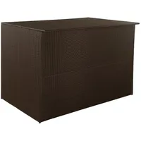 Furnicato Garden-Auflagenbox Braun 150x100x100 cm Poly Rattan