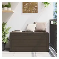 Furnicato Gartentruhe, Braun, Kunststoff, Rechteckig, 116x55x44 cm, Aufbewahrung &