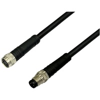 BKL Electronic 2700037 Sensor-Aktor-Verlängerungsleitung M8 Stecker gerade auf Kupplung