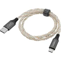 Ansmann USB-A / USB-C Kabel mit LED Beleuchtung 100cm
