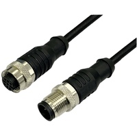 BKL Electronic 2702039 Sensor-Aktor-Verlängerungsleitung M12 Stecker gerade auf Kupplung