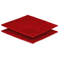 EXKLUSIV HEIMTEXTIL Seiftuch 30 x 30 cm rot 2