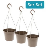 GarPet 3 x Blumenampel Hängeampel Hängetopf Outdoor Blumen Pflanz