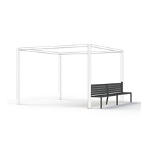 Siena Garden Bank Schattenmanufaktur für 4 Personen 300 cm