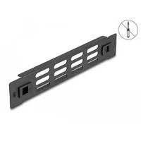 DeLock 10'' Panel mit Lüftungsschlitzen werkzeugfrei 1 HE schwarz