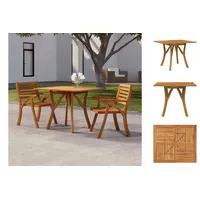 VidaXL Gartentisch 85x85x75 cm Massivholz Akazie