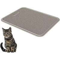 GarPet Katzenklo Matte Katzenstreu Katzentoilette Vorleger Unterleger Auffangmatte Grau