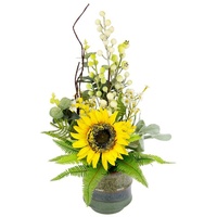 I.GE.A. Kunstblume »Sonnenblume« Im Topf aus Keramik Blumen Arrangement
