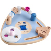 Selecta 64309 Motorikbrett, Kleinkindspielzeug aus Holz 16 cm,