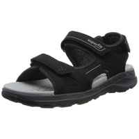 Superfit Jungen Criss Cross Sandale, Schwarz Hellgrau 0010, 29