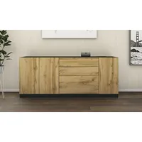 Borchardt Möbel Sideboard »Vaasa«, Breite 190 cm schwarz