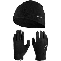 Nike Dri-FIT Fleece Winterset Laufhandschuhe mit Mütze Herren 082