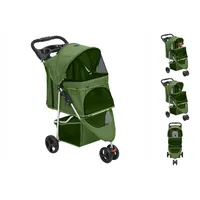 VidaXL Hundewagen Faltbar Grün 80x46x98 cm Oxford-Gewebe