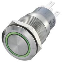 TRU Components 702462 LAS1-AGQ-11E/R-G Vandalismusgeschützter Drucktaster 250 V/AC 5