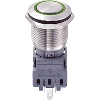 TRU Components 701856 LAS1-BGQ-11E/G/12V Vandalismusgeschützter Drucktaster 250 V/AC 5