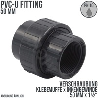 Mega Group - Verschraubung PVC-U 50 mm x 1