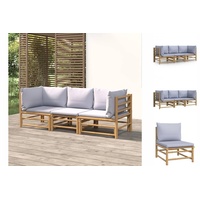 VidaXL Garten-Lounge-Set 3-tlg. braun