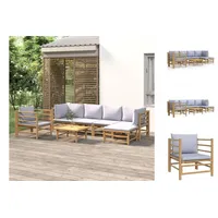 VidaXL Garten-Lounge-Set 7-tlg. braun