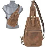 GREENBURRY - Rucksack Vintage 1558 Bodybag Umhängetaschen Braun (102.89