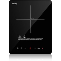 IsEasy Induktionskochplatte, Induktionskochfeld 1 Platte 2100W, 28cm Kochplatte, Tragbares