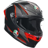 AGV K-6 S Slashcut Schwarz/Grau/Rot L