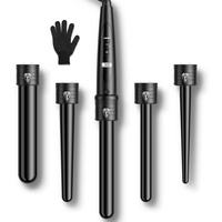ELEHOT-Store Lockenstab 5 in 1 LCD Keramikbeschichtung Multifunktions Austauschbare