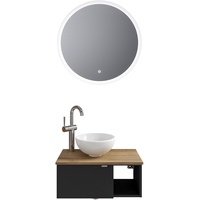 Pelipal Serie 6915 2-tlg. Schwarz Matt/Eiche