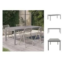 VidaXL Gartentisch 200 x 100 x 75 cm Grau