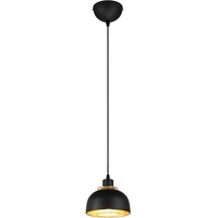 Trio Reality Pendelleuchte Punch 1-flammig Schwarz matt