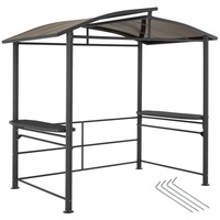 Tectake tectake® Grillpavillon, Asado 2,4x1,5x2,34m