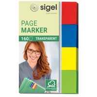 Sigel Haftmarker Transparent 50 x 20 mm, 160 Blatt