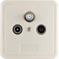 ShiverPeaks ®-BASIC-S--Antennensteckdose, SAT+BK mit Klemmtechnik, 1 dB, R&D BS15-93011