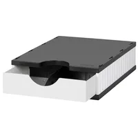 Styro Schubladenbox uno schwarz 268-0101.9895S, DIN A4 mit 1
