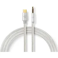 Nedis CCTB65940AL10 Audio-Kabel 1 m USB C 3.5mm Aluminium
