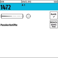 Industrial Quality Supplies DIN 1472 Passkerbstifte 1.4305 6 x