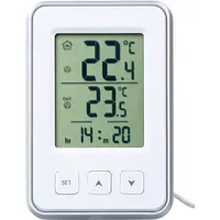 Pearl Digit Innen-& Außen MIN MAX Thermometer Weiß