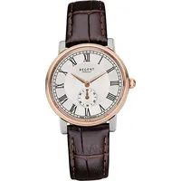 REGENT Damen Uhr GM-1606 Leder Quarz Armband-Uhr braun D2URGM1606
