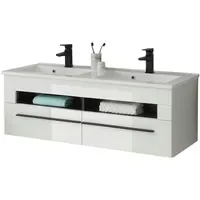 Furn.design Doppelwaschtisch 120 x 43 cm