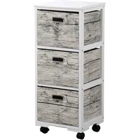 Kesper Regal weiß Holz B/H/L: ca. 34x82x31 cm