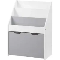 Woltu Kinderregal KR004 3 Regale Holz grau