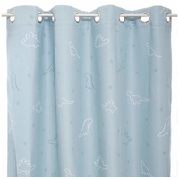Atmosphera 127372D Vorhang für Kinder Dinosaurier × blau 140