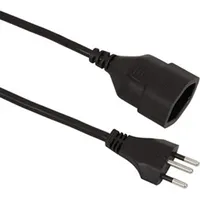 Value Verlängerungskabel T12/T13, schwarz, 10 m