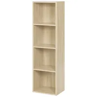 Woltu Bücherregal 4 Fächer 24 x 106 x 30