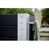 Plus Blumenkasten Cubic 120x50x95 cm m/Räder Druckimprägniert RAL 9005