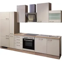 Flex-Well Exclusiv Küchenzeile Orlando 310 cm Kaschmir Glanz -