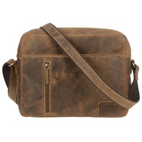 GREENBURRY Bodybag Vintage 1653 Reporter Bag Sattelbraun Braun Herren